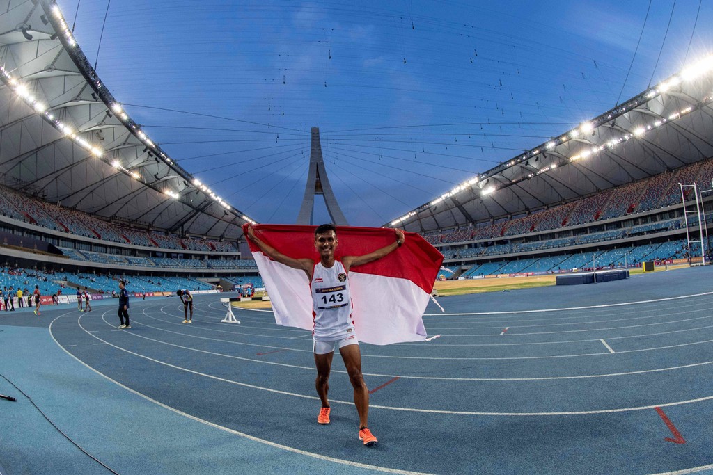 Pandu Sukarya Raih Perunggu di Nomor Lari 3.000 Meter Halang Rintang Putra